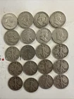 $10 Face Value - 90% Silver Franklin & Walking Half Dollars Lot of 20 Circulated