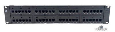Commscope Uniprise 48-Port Cat6 Universal 2RU Distribution Panel w/ Cable Bars
