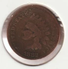 US Rare Old West 1882 Indian Head Penny Coin American Collection Shield Cent USA