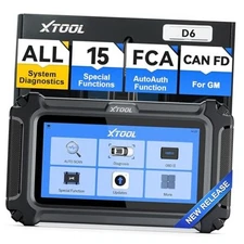 OBD2 Scanner Diagnostic Tool  D6: All System Scanner for Car with Free 