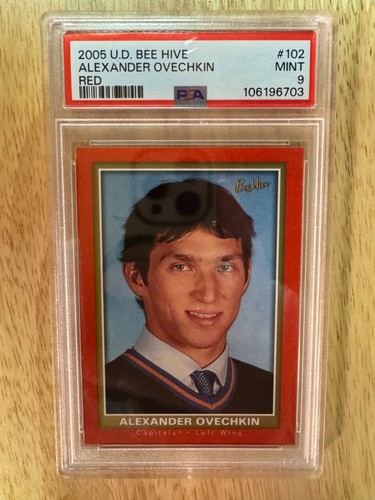 2005 Upper Deck UD Alexander Alex Ovechkin Bee Hive Red Rookie Card RC PSA 9