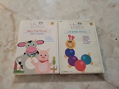 Disney Baby Einstein Kids learning Baby Language Movies Dvd Lot 2pc 