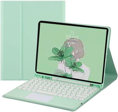 HENGHUI Touch Keyboard Case for Galaxy Tab A9+ / 11'', MintGreen 