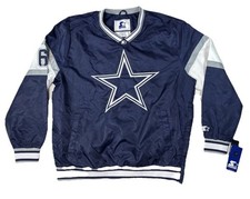 Starter Pro Line NFL Dallas Cowboys Mens XL Long Sleeve Pullover Jacket Est 1960