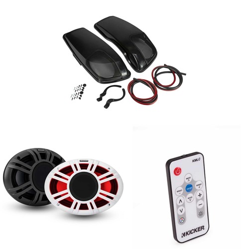 Kicker 48KMXL69 6x9" KMXL Horn-Loaded Coaxial Speakers & Bag Lids, Pair, Comp...