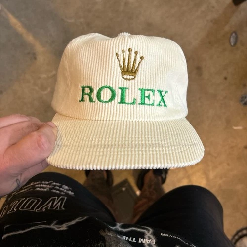 Vintage Rolex Corduroy Hat - product listing photo