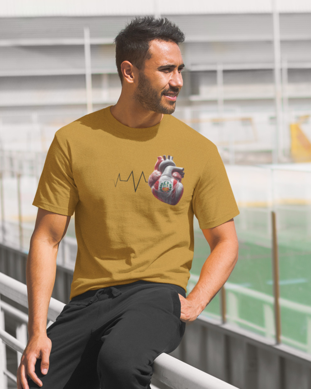 PERU Always In My Heart T-shirt | Peruvian Heartbeat Corazon | Latino Pride Funn