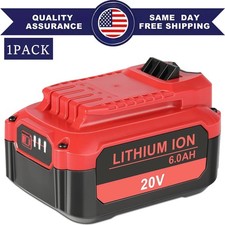 1-Pack 20V 6.0AH For Craftsman 20V MAX V20 Lithium-ion Battery CMCB204 CMCB202