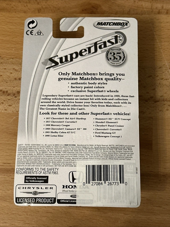 Matchbox 2004 Superfast 35th Anniversary Green Honda Element #44 Irregular Color - Image 2 of 4