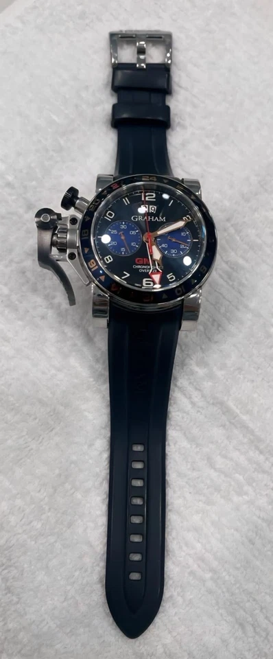 Graham Chronofighter Oversize GMT 47mm Automático 2OVGS.B26A.C89S, Usado / Lido - Imagem 2 de 4