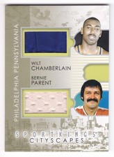 2010 Sportkings Wilt Chamberlain Bernie Parent Cityscapes Silver Jersey Pant /19