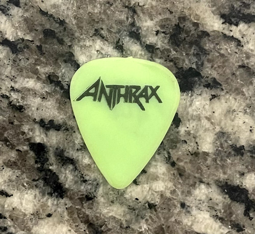 ANTHRAX Logo & Frank Bello Signature RaRe Older Concert Tour GUITAR PICK