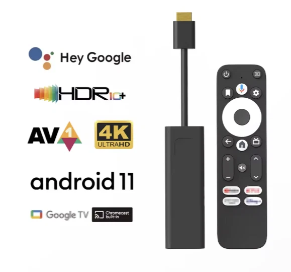 Dcolor GD1 4K Android TV Stick Google Netflix Certified Chromecast Voice Remote - Image 2 of 2