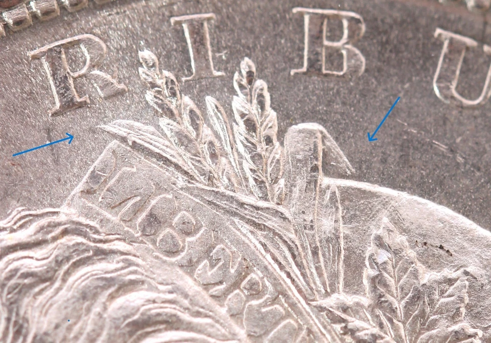 1878 7TF R79 $1 PCGS MS 63 CAC VAM 203 "Short Leaf" (TOP 100) - Image 2 of 4