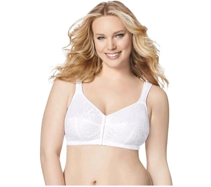 Playtex 18 hour Bra 54DD White Front Close WireFree Cushion Strap 1107 - Image 3 of 4