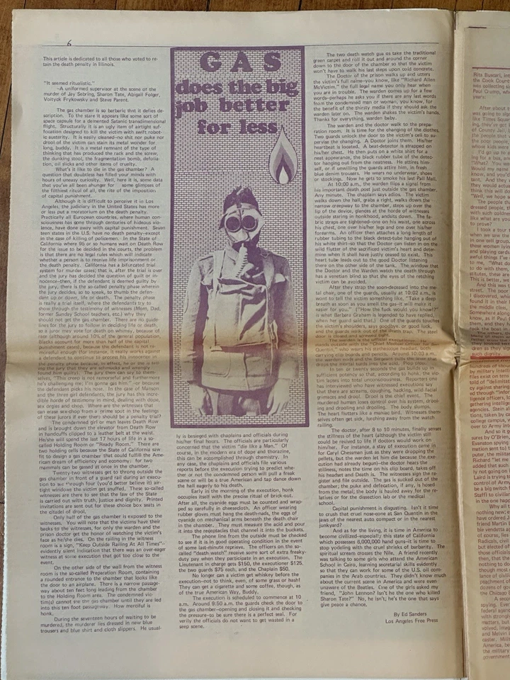 Vintage 1971 Chicago Seed Underground Newspaper Vol. 6 No. 5 Psychedelic Art - Image 4 of 4