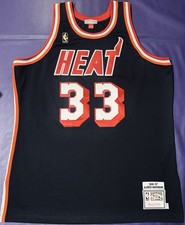 Authentic Alonzo Mourning #33 Mitchell & Ness 1996-1997 Miami Heat Jersey 48