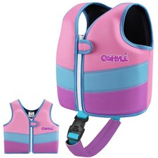 OSHYLE Kids Swim Vest with Crotch Strap Neoprene Swim Trainer Vest for Toddl...