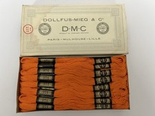 DMC EmbroideryFloss Color 971 Pumpkin Floss - Box OF 24 New