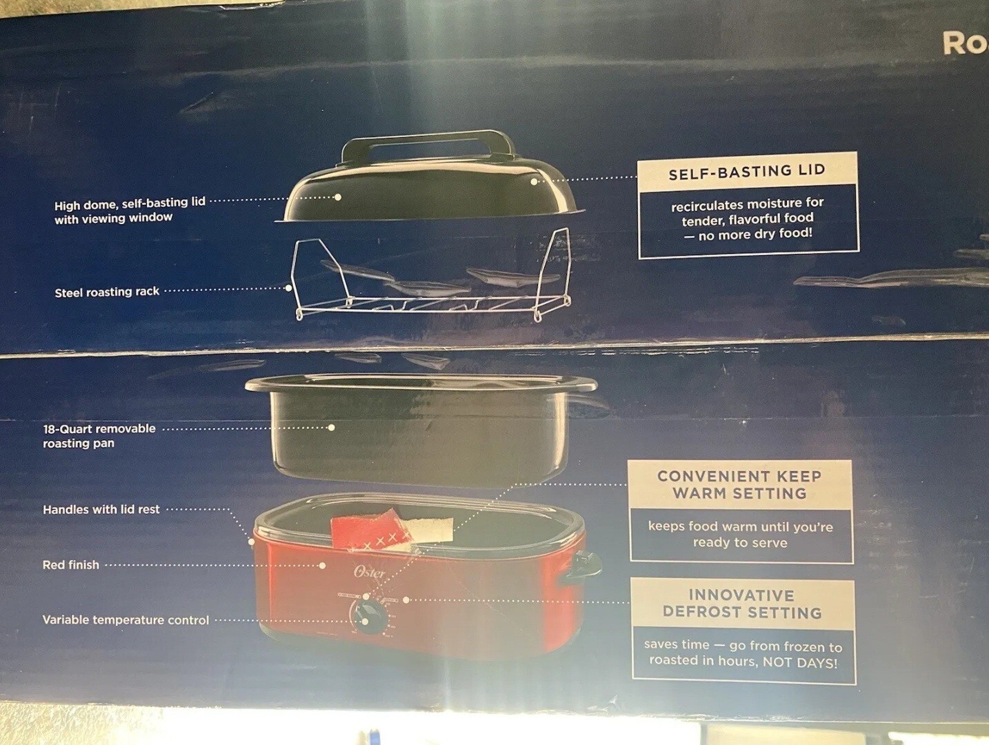Oster 18Quart Roaster Oven Red CKSTRS18RHDV New Sealed eBay
