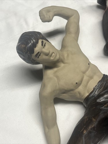 Vintage Bruce Lee Martial Arts Ceramic Figurine Statue Kun-Fu 9" - Picture 7 of 11