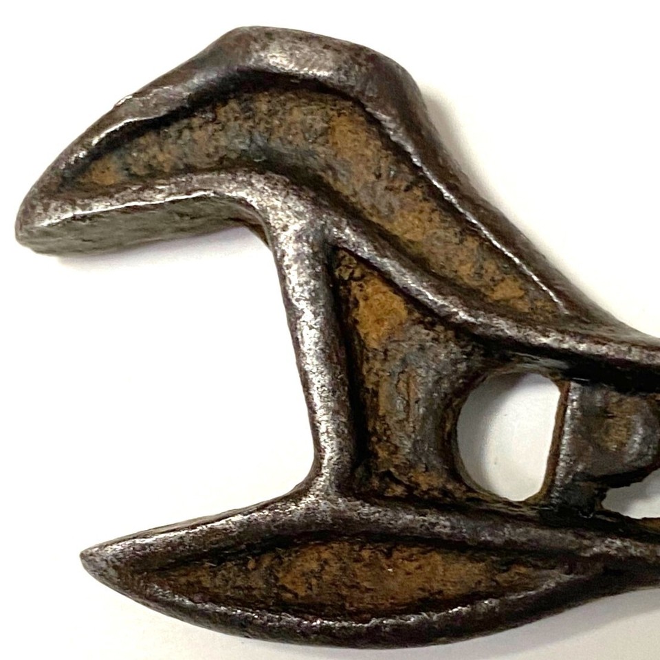 Antique Vtg Jr Junior Wrench 2 Cut Out Handle 61/2" Farm Tool