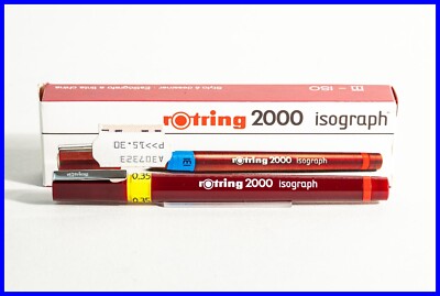 ROTRING 2000 0.35 mm isograph funktionsgeprüfte Spitze Stylo Ink Pen TINTENKULI