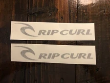 Rip Curl Sticker  Set Of 2 - 9” Surf Surfing Surfboard Waves Beach Hawaii Surfer