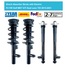 4 Front Rear Air Shock Absorber Struts For VW Golf R MK7 GTI Seat Leon 5F 15-20