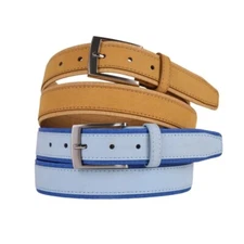 Luxury Suede Leather Belts Men Women Pin Buckle Waist Strap for Jeans Waistband