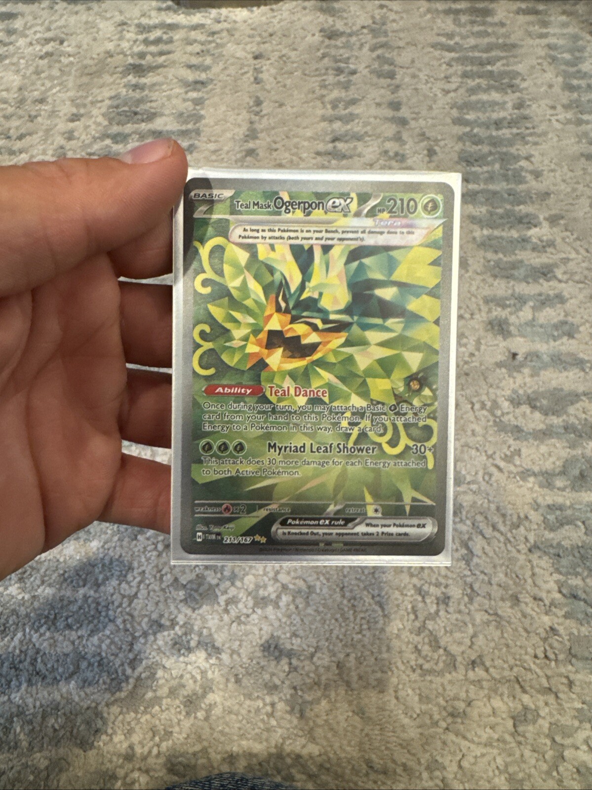 Teal Mask Ogerpon ex 211/167 Holo - Twilight Masquerade Sv06-image