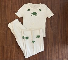 VTG 70  s Lady Wrangler Frog Stamped Bell Bottom Denim Matching 2pc Set Women  s M