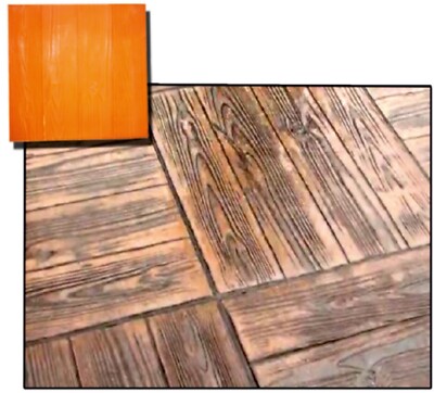 concrete wood stamp mat floor stamp Cement Plaster Imprint texture Stamp Mat