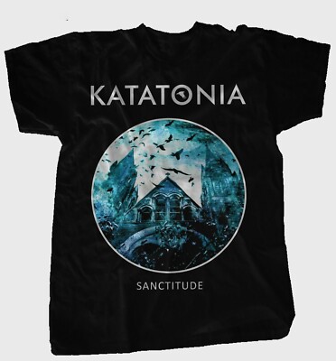 T-shirt Unisexe Katatonia - Album 'Night Is The New Day' - Taille Réelle, 100% Coton - Personnalisable