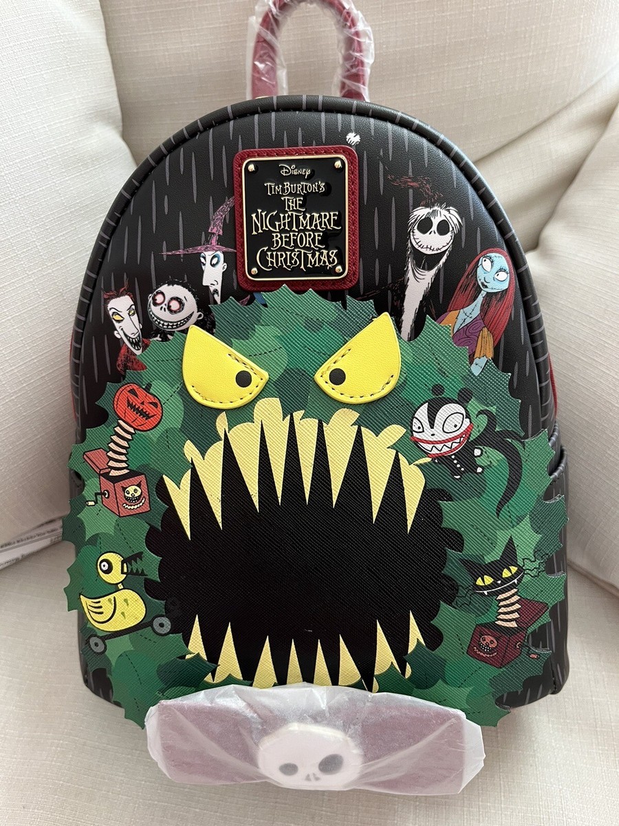 Loungefly Nightmare Before Christmas Wreath Mini Backpack 