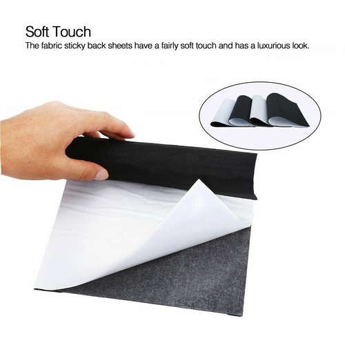 1-10 Pieces Black Self Adhesive Back Felt Sheets Fabric Sticky Art Craft Making - Picture 5 of 12