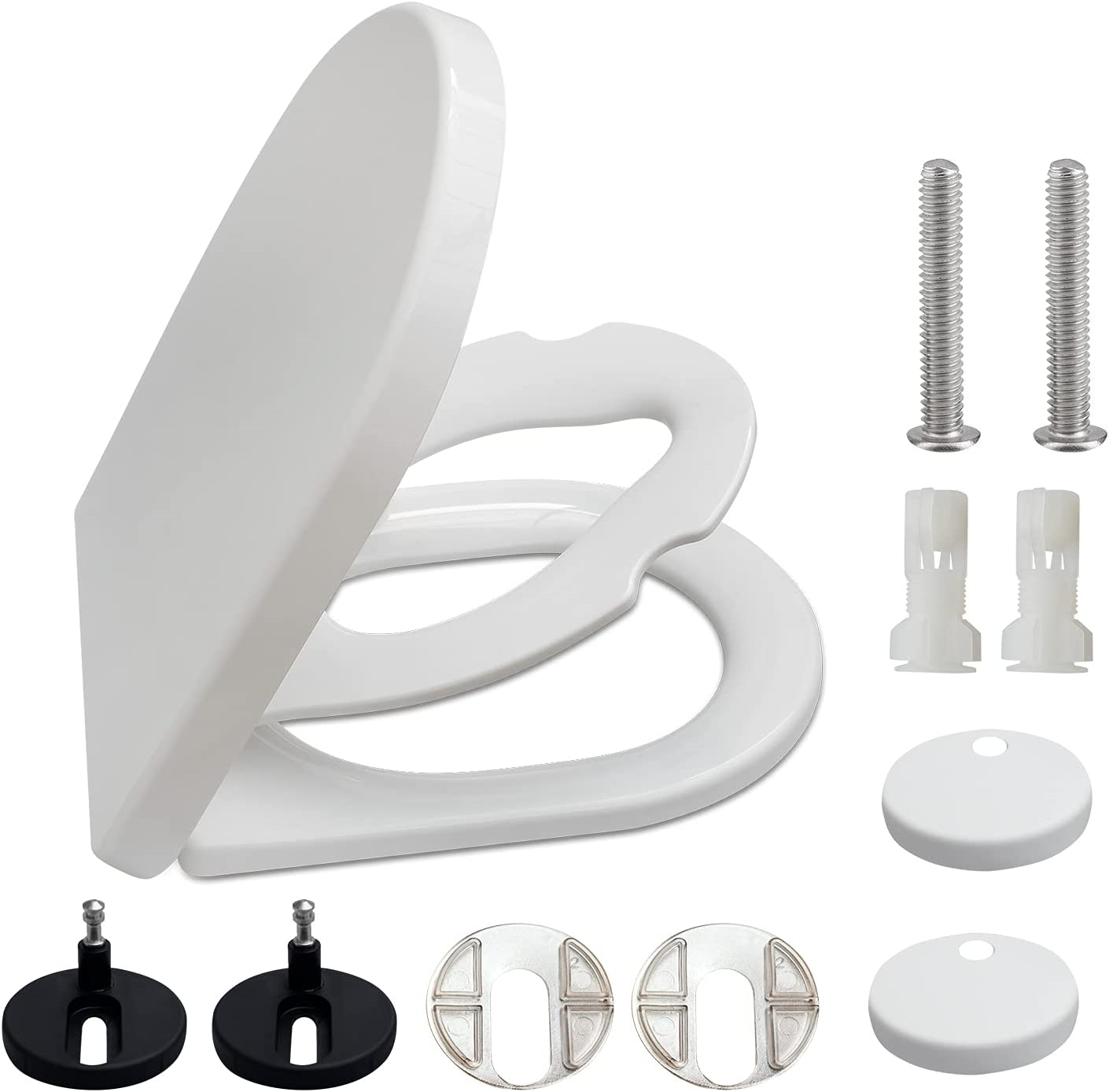 Family Toilet Seat with Child Seat Builtin , Soft Close Toilet Seat