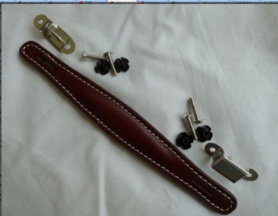 PENN ELCON VINTAGE AMPLIFIER HANDLE BROWN LEATHER LOOK FENDER AMPLIFIER SPEAKER
