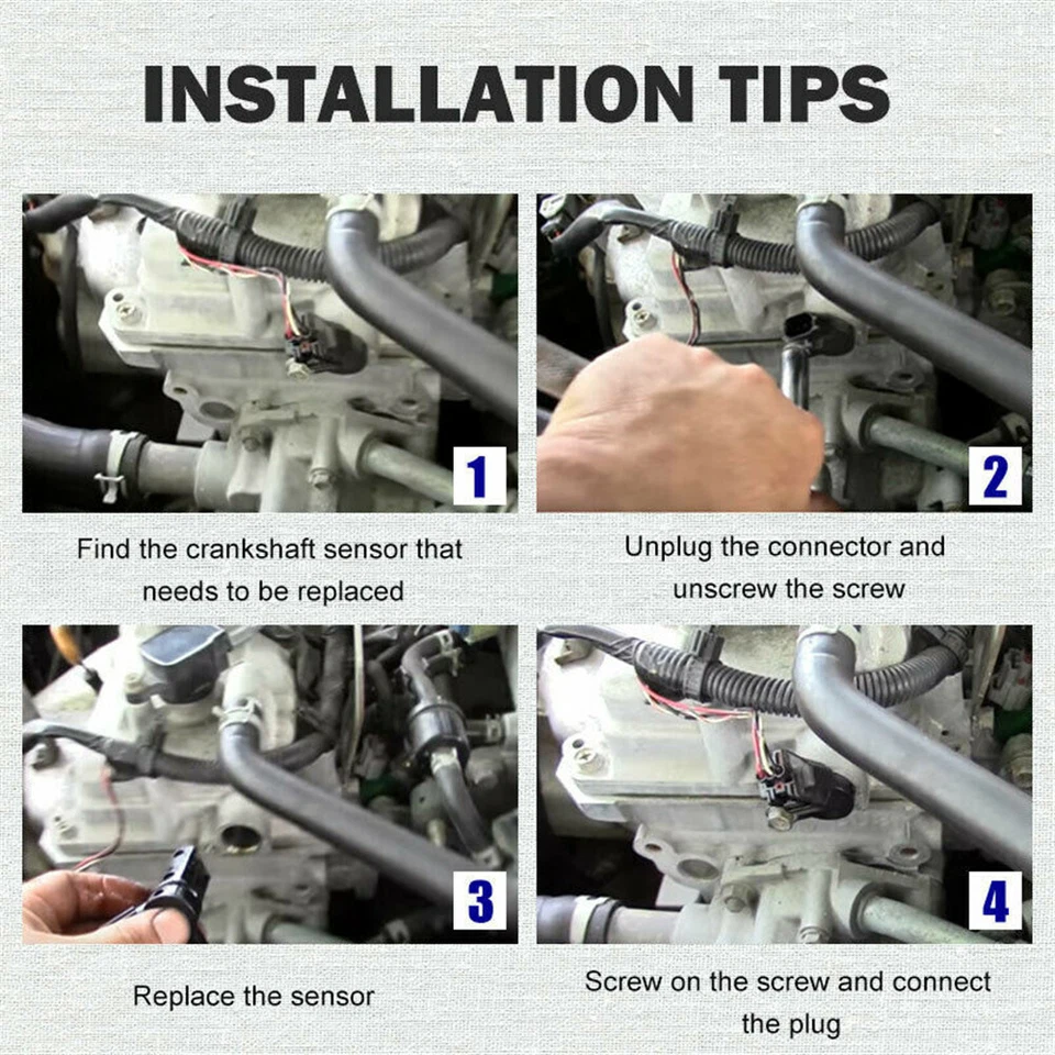 Juego de 3 sensores de posición del cigüeñal diestro y derecho del árbol de levas para Infiniti Nissan Foto 3 de 4