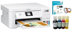 Espon EcoTank Sublimation Printer With Sublimate Paper and Ink Bottles