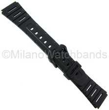 20mm Timex Black Rubber Fits Work-Out  Other Sports Mens Watch Band TX20G11