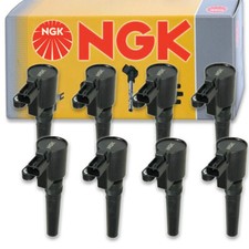 8 Pcs Ngk Ignition Coil For 2002-2005 Ford Thunderbird 3.9l V8 - Spark Plug Oi