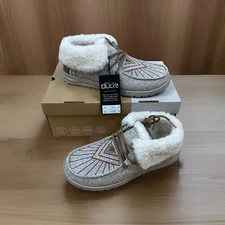 Hey Dude Women’s Britt Casual Slip-On Shoes | Western Brown | Size 7 | Booties