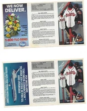 ATLANTA BRAVES SCHEDULE   /  1987  /  #2