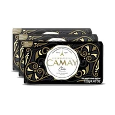 International Camay Chic Fragrance Bar Soap, 3 Bars x 4.4oz Each