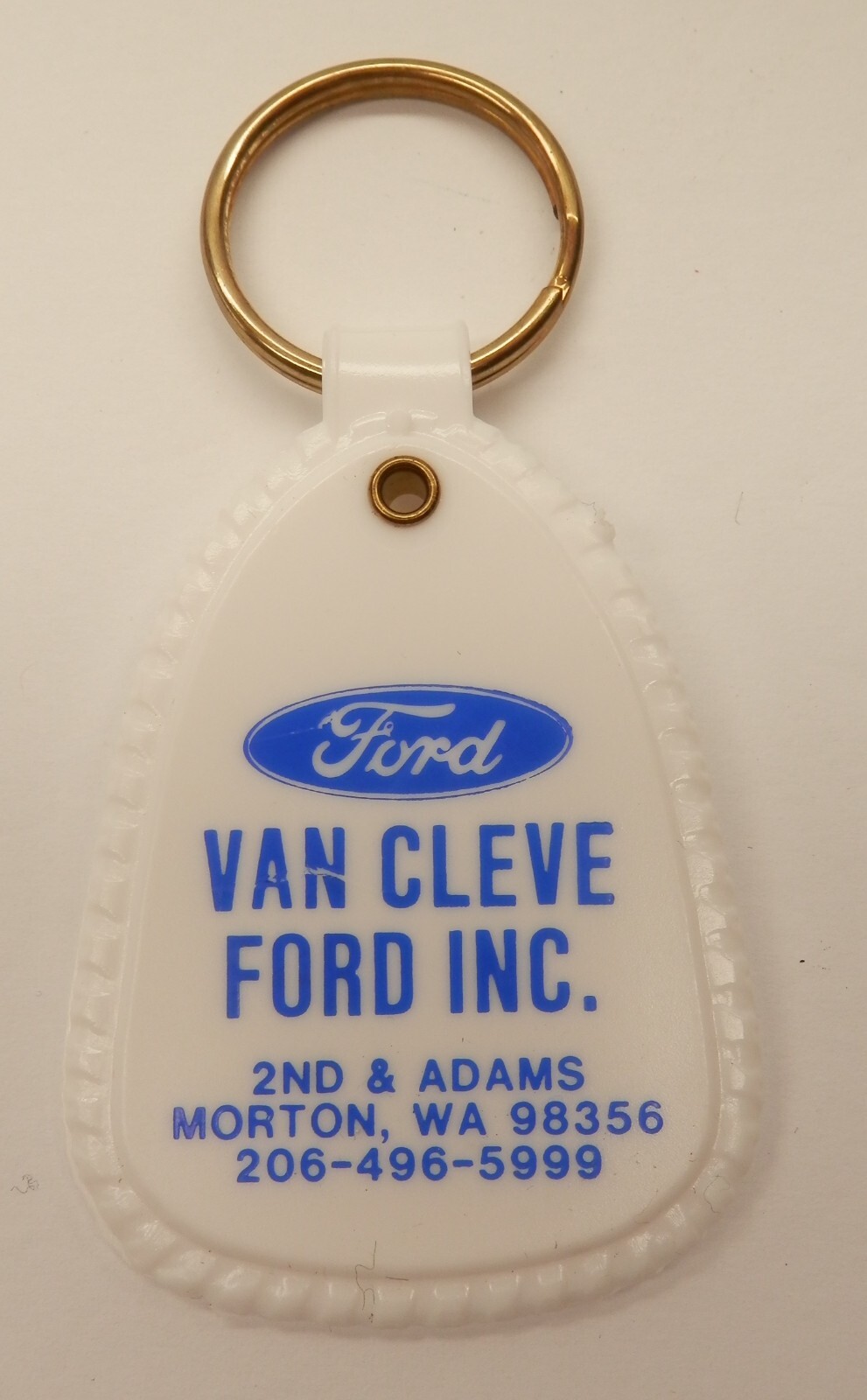 Vintage Van Cleve Ford Inc (Morton Washington) Dealer Promo Keyring eBay
