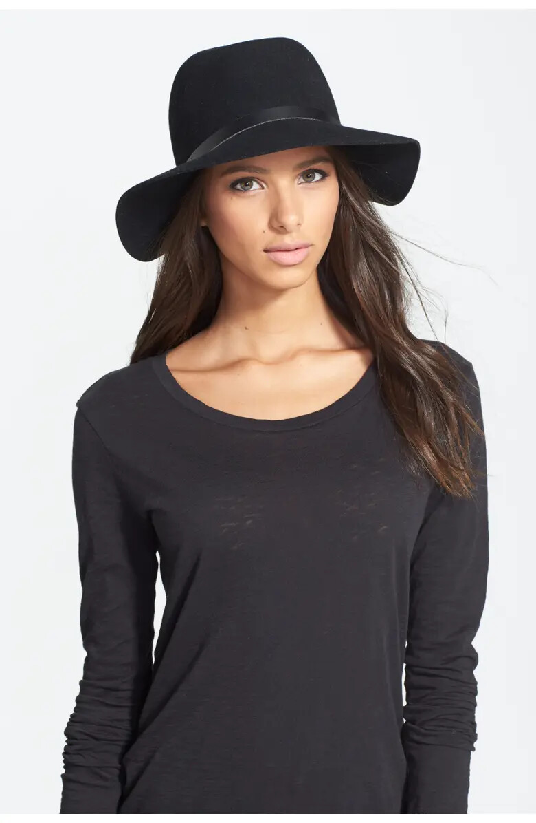 NWOT Rag & Bone black floppy brim wool fedora hat NWOT RAG & BONE FLOPPY BRIM FELTED WOOL FEDORA HAT BLACK  main image 2