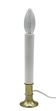 Electric Sensor Window Candle w/ Metal Base,Bulb Dusk to Dawn Sensor Auto On/Off
