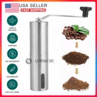 Manual Coffee Bean Grinder Stainless Steel Hand Coffee Mill Ceramic Burr US Ship