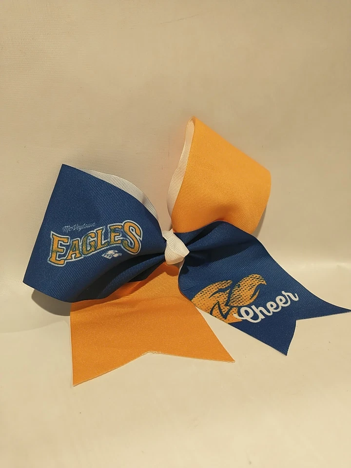 Eagles Cheer галстук-бабочка танец бант / софтбол девочек синий, желтый  - Изображение 3 из 4